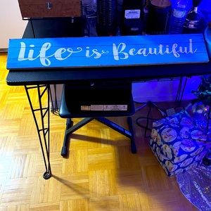 It’s a wooden art piece